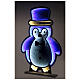 Infinity Light Christmas penguin with multicoloured LEDs, INDOOR/OUTDOOR, 30x20 in s1