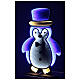 Infinity Light pingüino LED multicolor uso int ext 80x55 cm s3