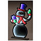 Infinity Light Christmas snowman with multicoloured LEDs, INDOOR/OUTDOOR, 35x20 in s1