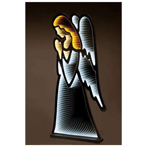 Infinity Light Christmas angel with white LEDs, INDOOR/OUTDOOR, 35x15 in 1