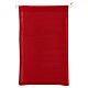 Sac cadeaux en tissu rouge décoré 75x45 cm s4