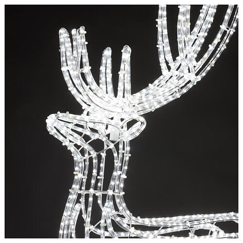 Warm white LED reindeer for indoor/outdoor 60 in 2