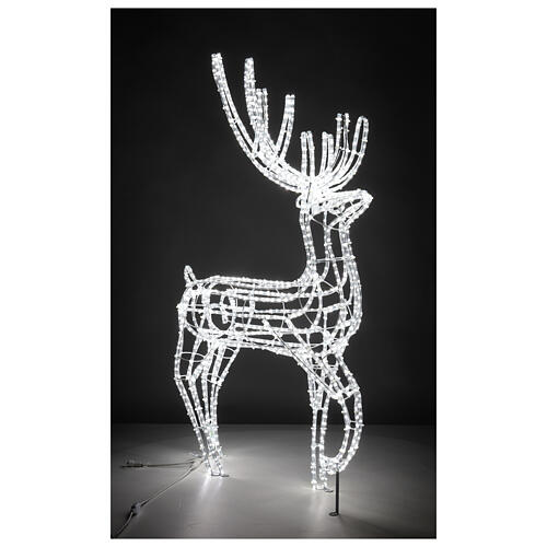 Warm white LED reindeer for indoor/outdoor 60 in 4