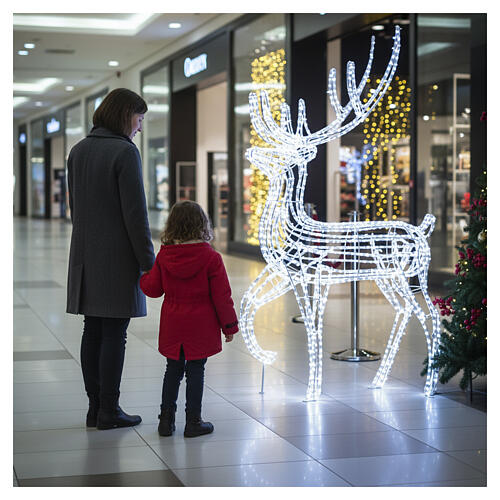 Warm white LED reindeer for indoor/outdoor 60 in 2