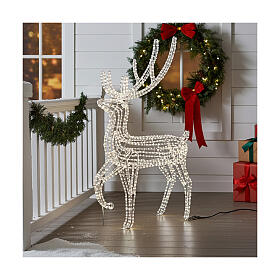 Renne LED blanc chaud int/ext 150 cm