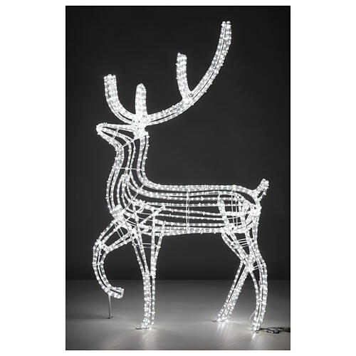 Renna led bianco caldo uso est int 150 cm 1