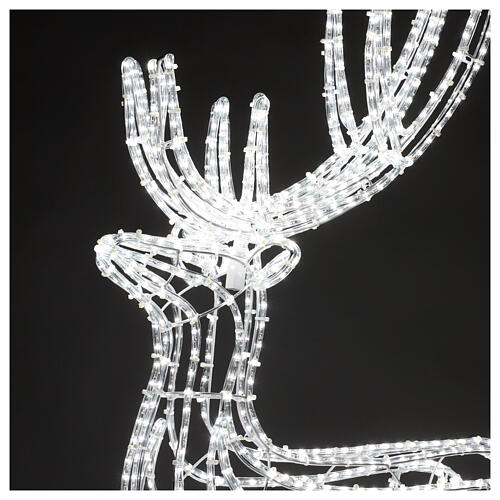 Renna led bianco caldo uso est int 150 cm 3