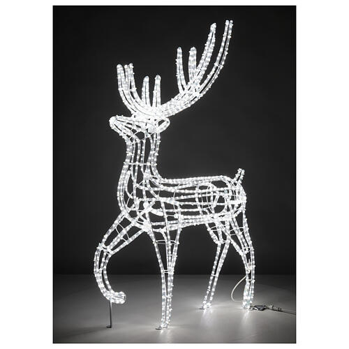 Renna led bianco caldo uso est int 150 cm 4