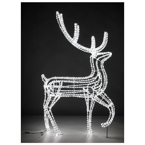 LED Reindeer warm white indoor outdoor 150 cm 5