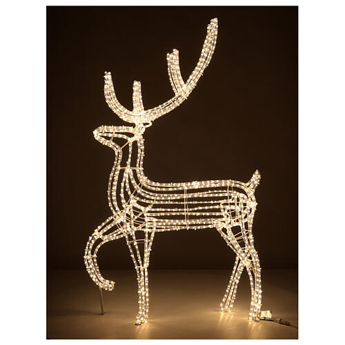 Cold white LED reindeer for indoor/outdoor 60 in 1