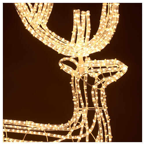 Cold white LED reindeer for indoor/outdoor 60 in 2