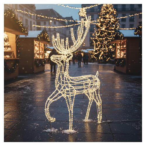 Renna uso int est led bianco caldo 150 cm 2