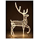 Renna uso int est led bianco ghiaccio 150 cm s5