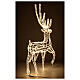 Renna uso int est led bianco ghiaccio 150 cm s7