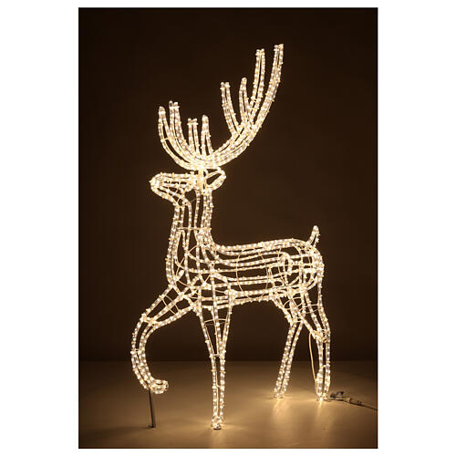 LED Reindeer indoor use cold white 150 cm 3