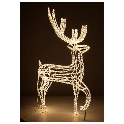 LED Reindeer indoor use cold white 150 cm 5