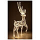 LED Reindeer indoor use cold white 150 cm s6