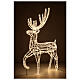 LED Reindeer indoor use cold white 150 cm s6