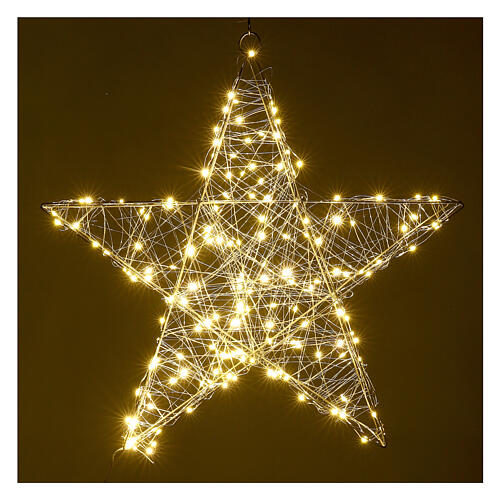 3D LED Christmas star 30x30 cm warm white to hang | online sales on ...