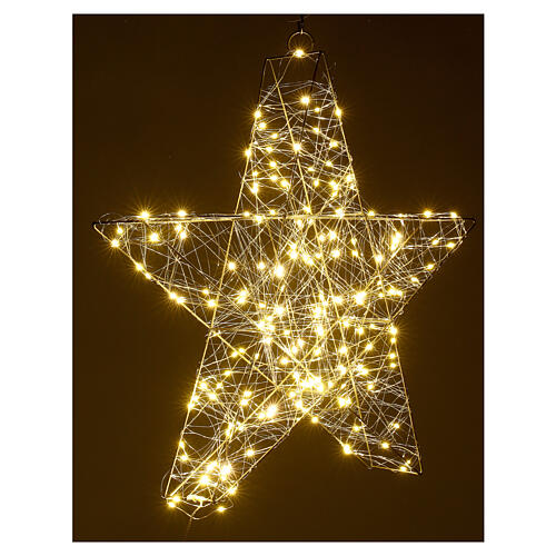 3D LED Christmas star 30x30 cm warm white to hang | online sales on ...