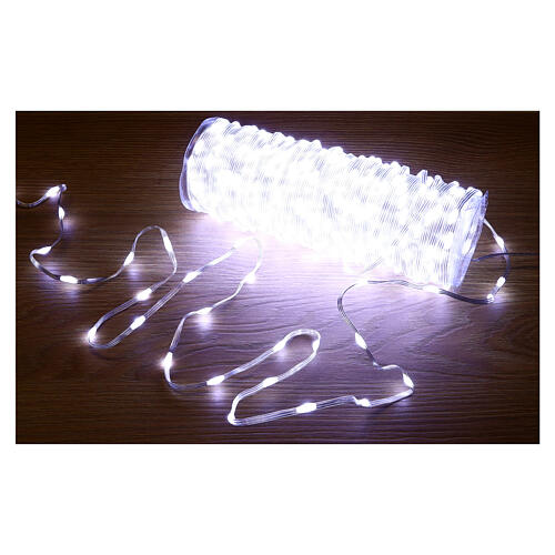 400 maxi LED white drops, pliable, 20 m, clear cable, timer and light modes 3