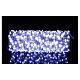 Guirlande lumineuse 400 maxi gouttes LED blanches, pliables, 20 m, câble transparent, minuteur et jeux de lumières s1