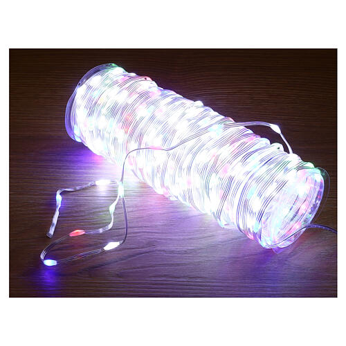 400 bunte LEDs mit Timer Lichtspiele formbar transparent, 20 m 4