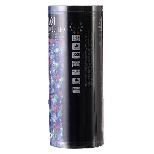 400 Maxi gocce led multicolor timer giochi luce cavo 20 m modellabile trasparente 6