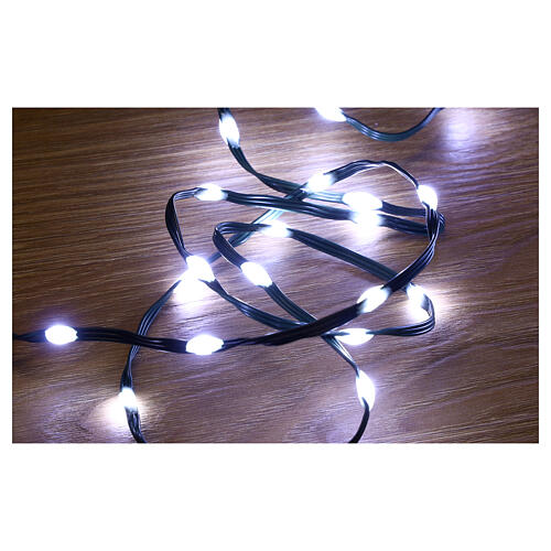 400 maxi LED white drops, pliable, 20 m, dark cable, timer and light modes 3