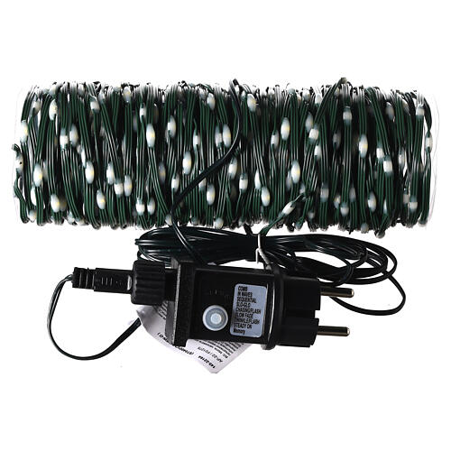Lichterkette mit 400 warmweißen Lichtern und Timer schwarzes Kabel, 20 m 4
