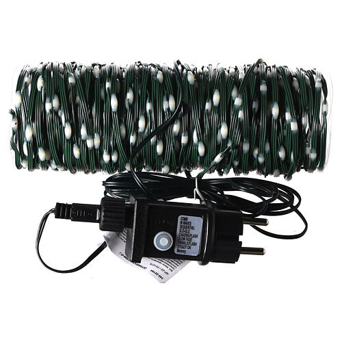 400 Maxi drops warm white LEDs 20 m dark moldable cable timer light effects 4