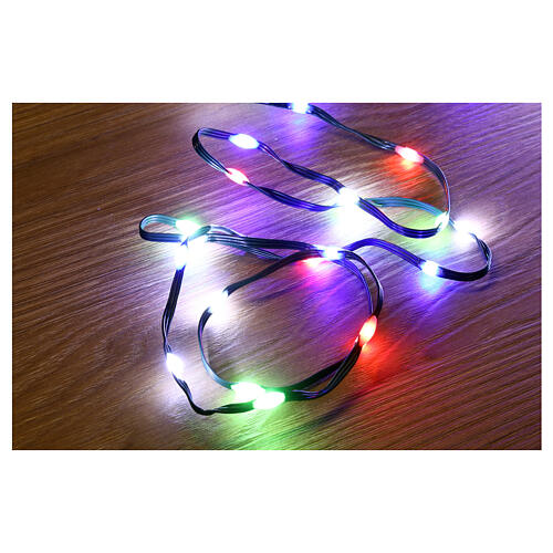 Guirlande lumineuse 400 maxi gouttes LED multicolores, pliables, 20 m, câble foncé, minuteur et jeux de lumières 3
