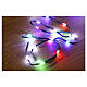 Guirlande lumineuse 400 maxi gouttes LED multicolores, pliables, 20 m, câble foncé, minuteur et jeux de lumières s3