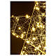 3D hanging star 60x60 cm, warm white LED drops s2