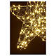 3D hanging star 60x60 cm, warm white LED drops s5