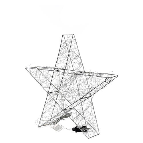 Wisząca gwiazda 3D z kroplami led w kolorze białym ciepłym, 60x60 cm 7