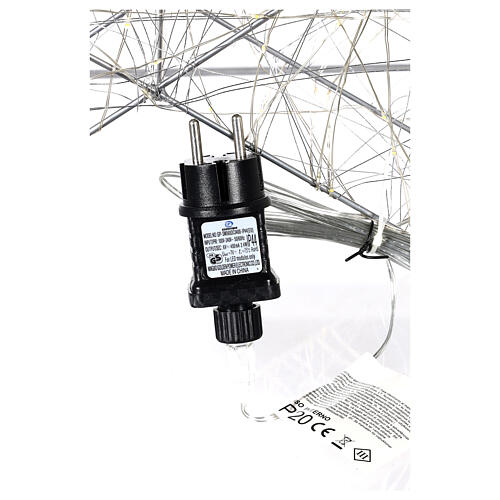 Wisząca gwiazda 3D z kroplami led w kolorze białym ciepłym, 60x60 cm 8