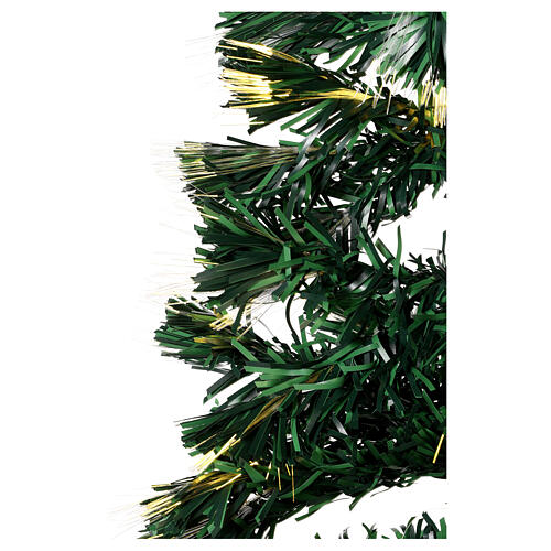 Albero di Natale 180 cm fibre ottiche bianco caldo 8