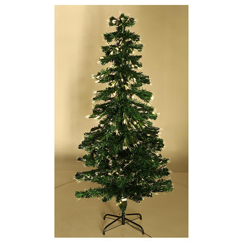 Christmas tree 180 cm warm white optical fibers 5