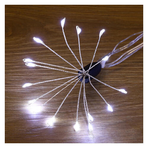 Set 24 helle Lichter-Zweige Nano-LEDs kaltweiß, 4,6 m 6