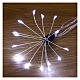 Set 24 ciuffi aneto luminoso 4,6 m nano led bianco ghiaccio s6