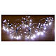 Luzes de Natal com 24 tufos luminosos 4,6 m nano LEDs branco frio s1