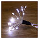 Luzes de Natal com 24 tufos luminosos 4,6 m nano LEDs branco frio s4
