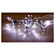 Luzes de Natal com 24 tufos luminosos 4,6 m nano LEDs branco frio s7