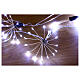 Luzes de Natal com 24 tufos luminosos 4,6 m nano LEDs branco frio s12