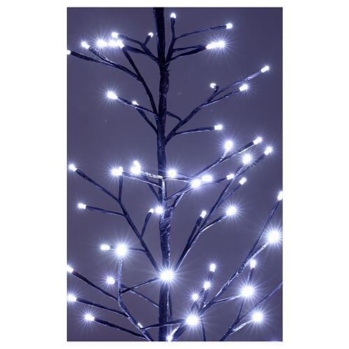 Stilisierter Zweig braun mit kaltweißen LEDs, 150 cm 2