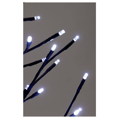 Stilisierter Zweig braun mit kaltweißen LEDs, 150 cm 4