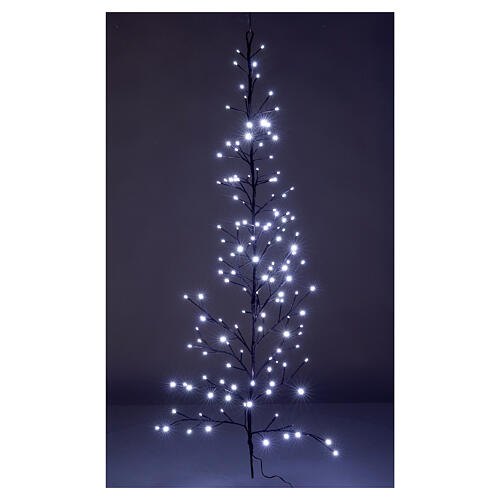 Stilisierter Zweig braun mit kaltweißen LEDs, 150 cm 5