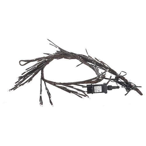 Stilisierter Zweig braun mit kaltweißen LEDs, 150 cm 10