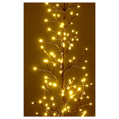 Stilisierter Zweig braun mit warmweiß LEDs, 150 cm 4